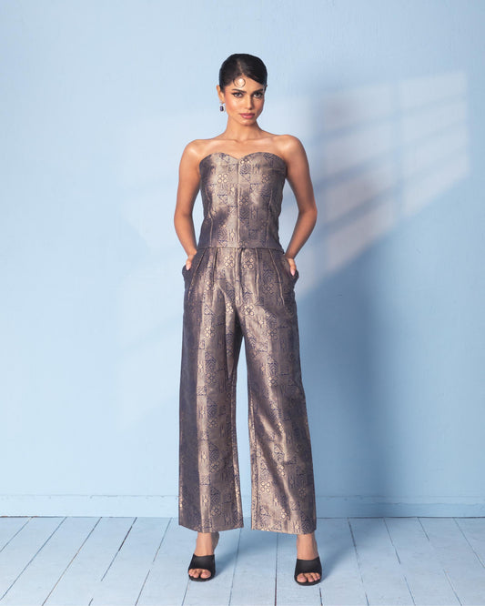 NAVY BLUE TROUSER SET