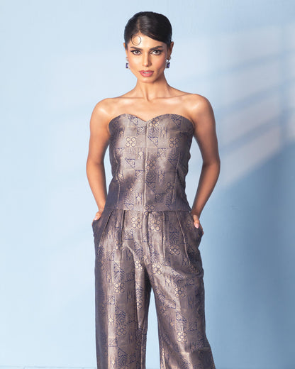 NAVY BLUE TROUSER SET