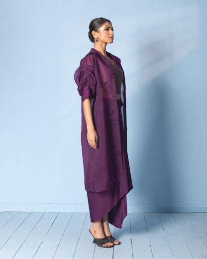PURPLE SKIRT SET