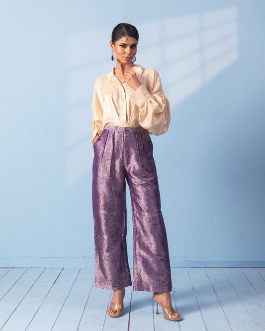 PURPLE PANT SET