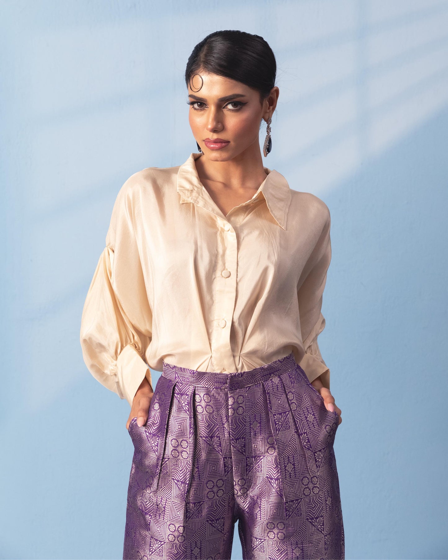 PURPLE PANT SET