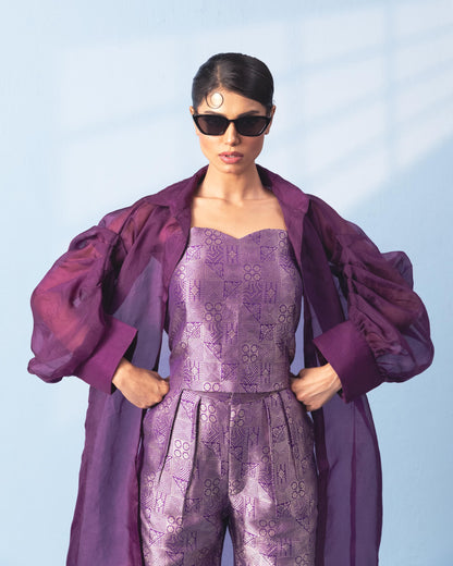 PURPLE TROUSER SET