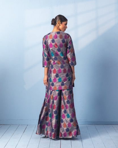 MULTI COLOR SHARARA SET