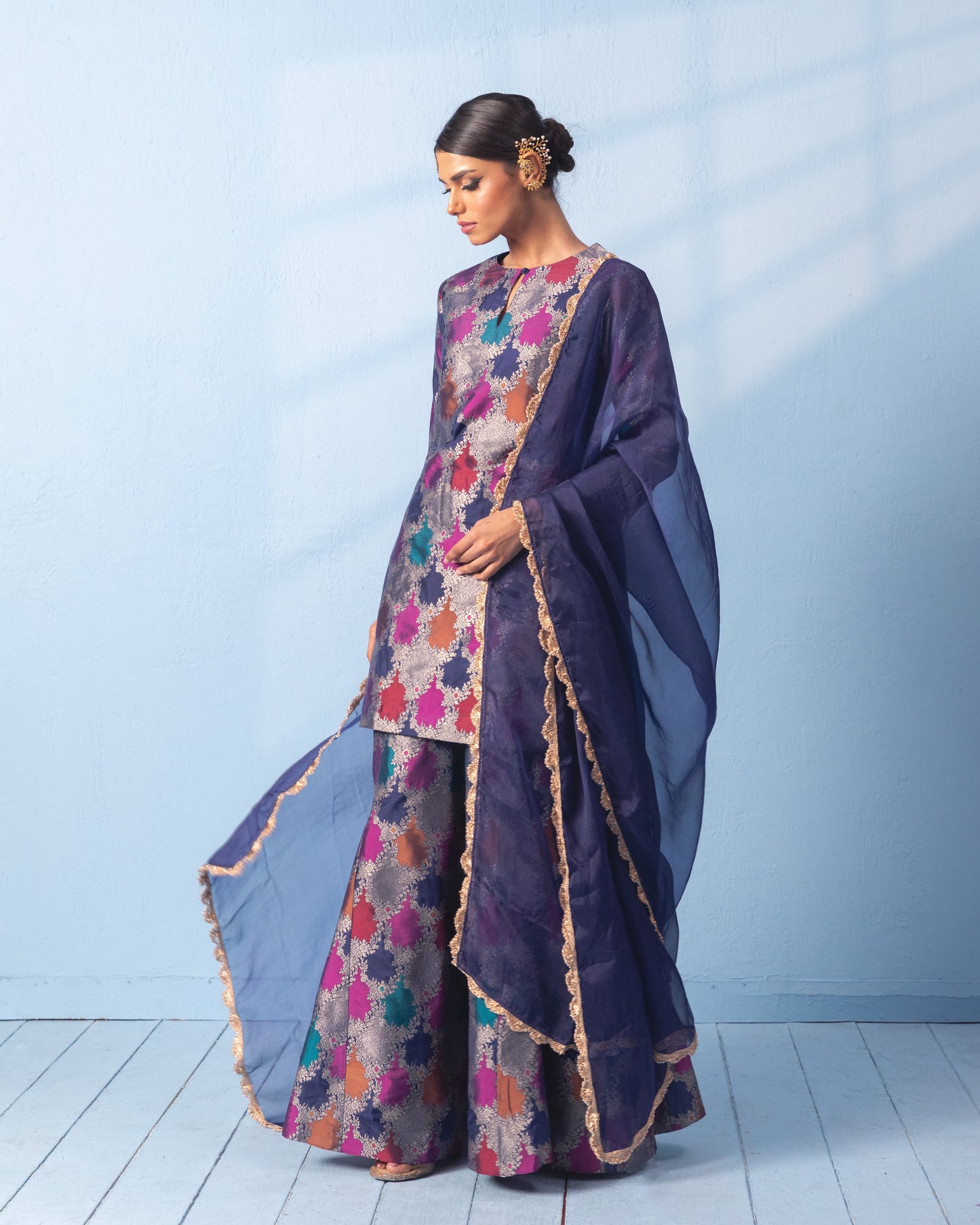 MULTI COLOR SHARARA SET