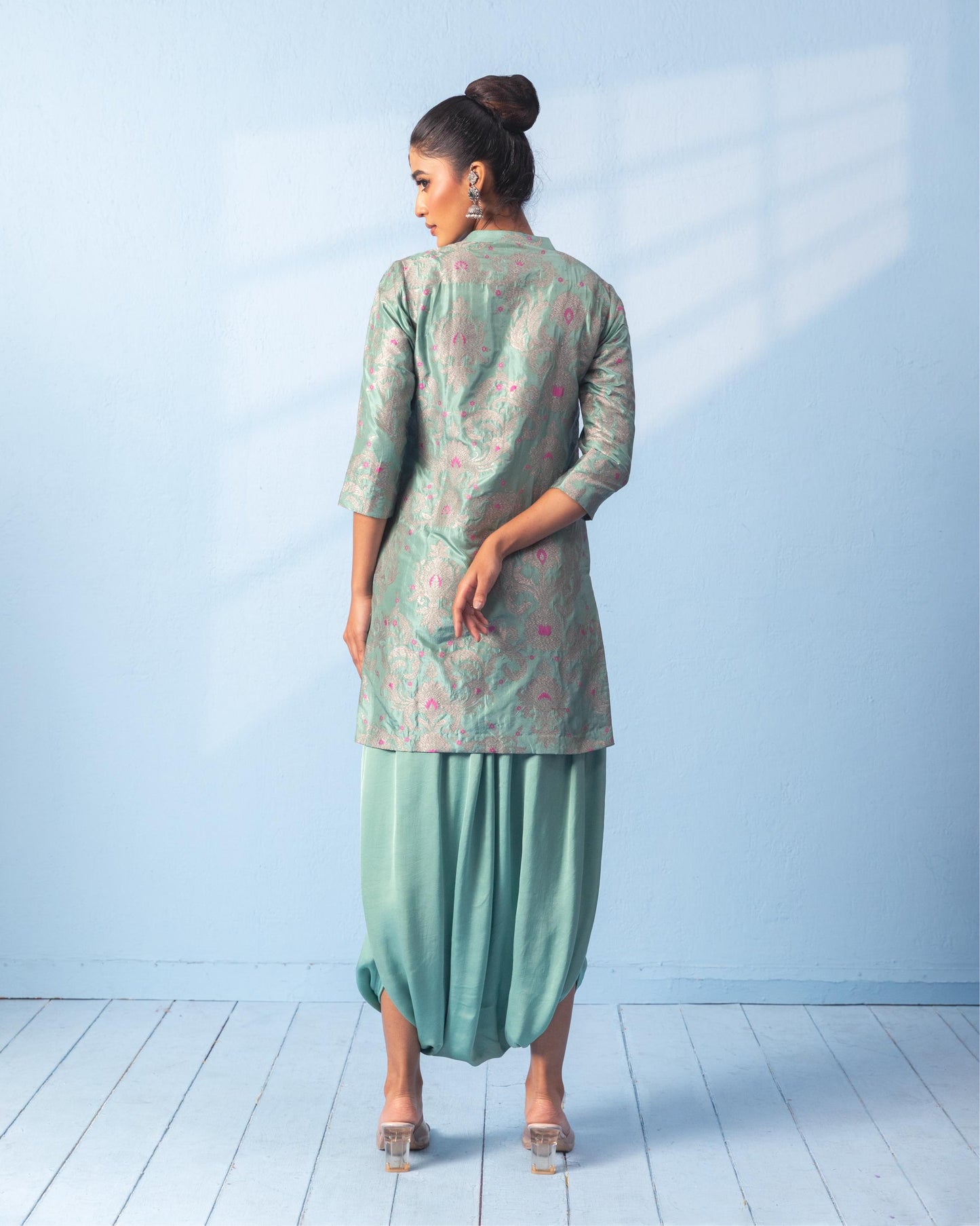 GREEN & BLUE KURTA SET