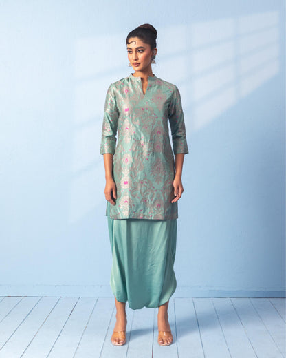GREEN & BLUE KURTA SET