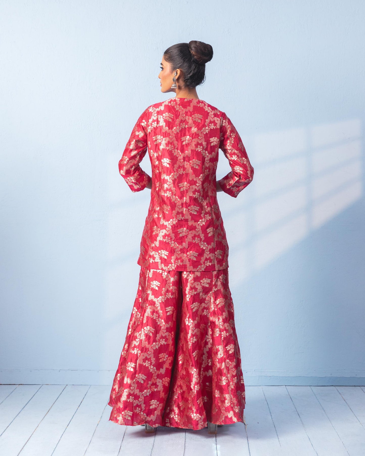 RED SHARARA SET