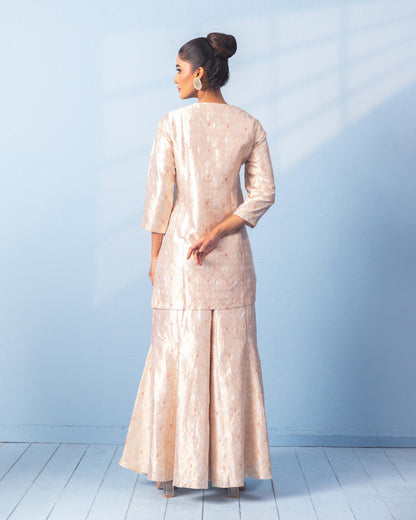 WHITE SHARARA SET