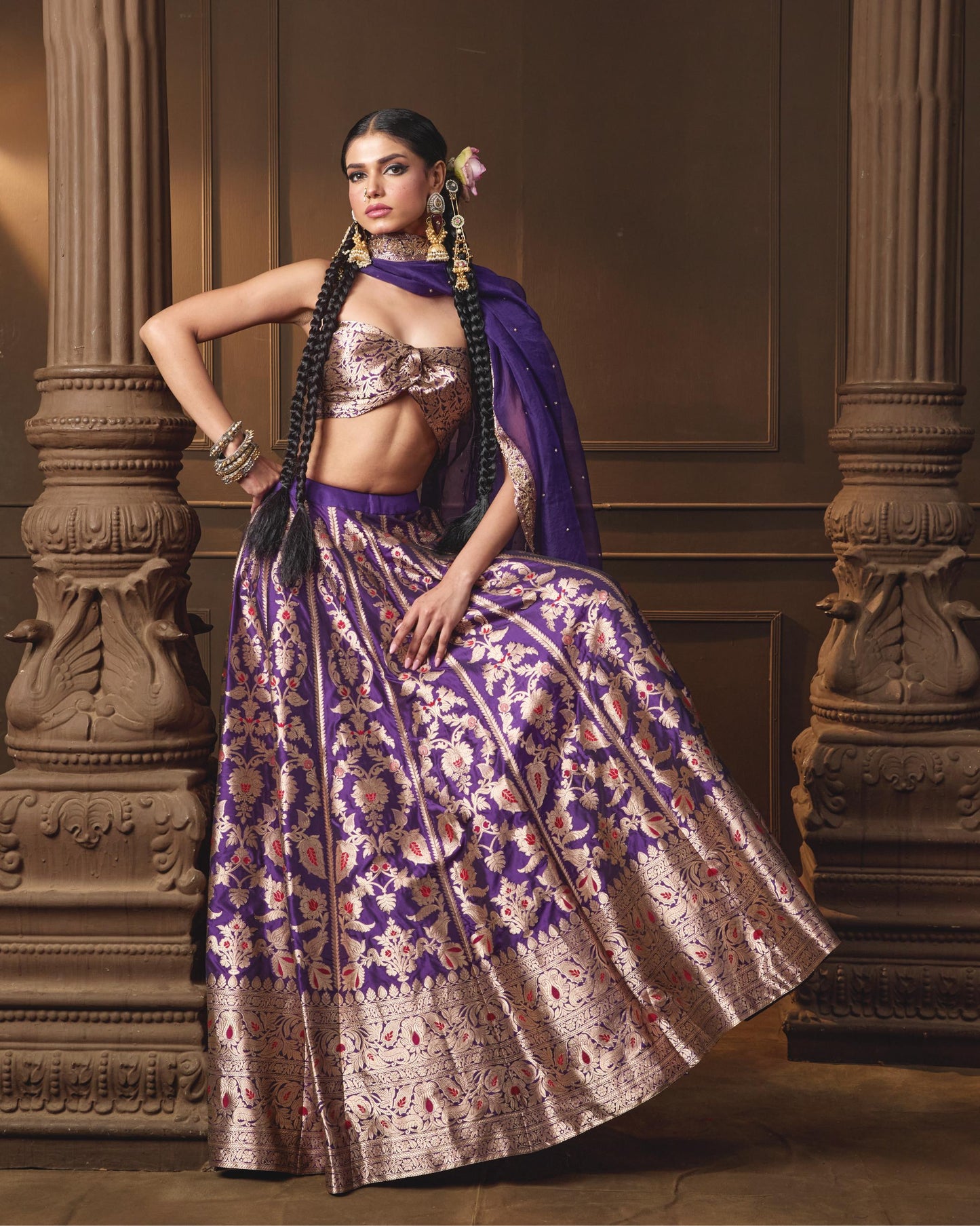 PURPLE LEHENGA