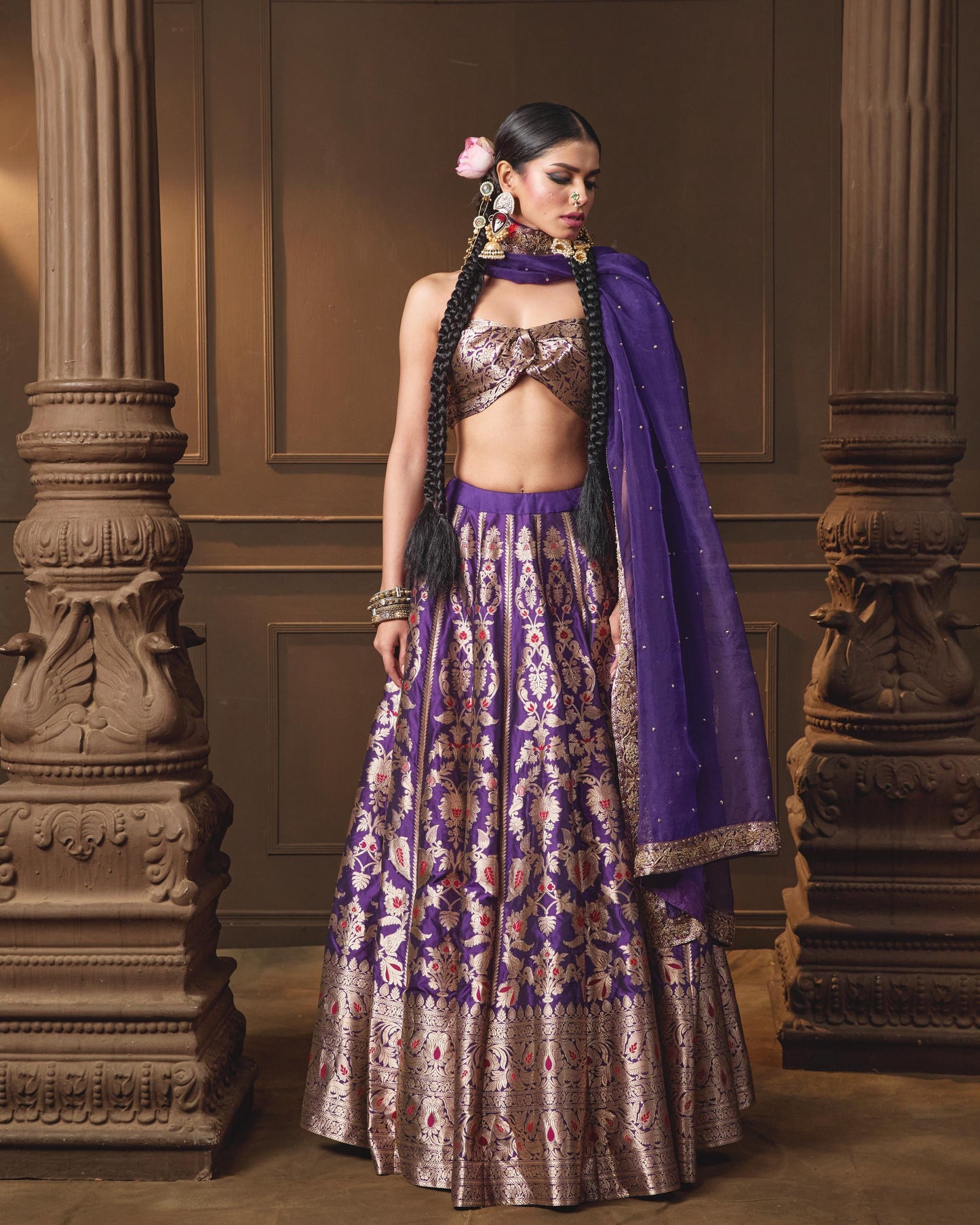PURPLE LEHENGA