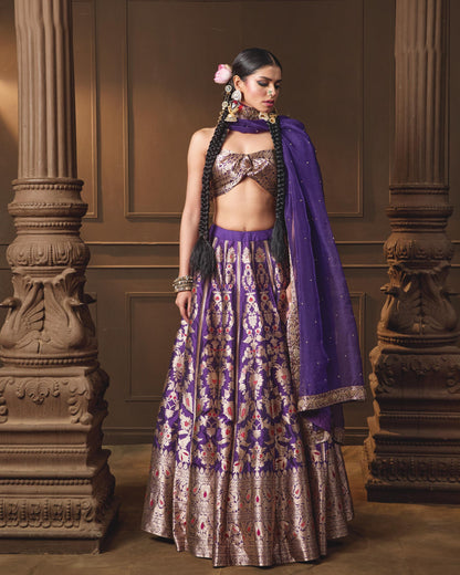 PURPLE LEHENGA