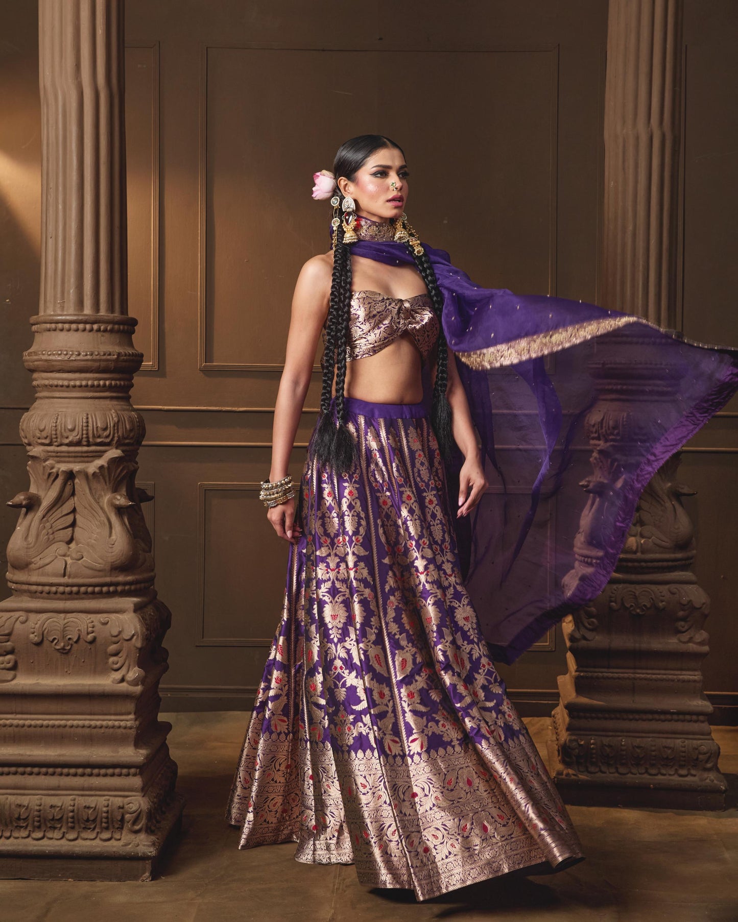 PURPLE LEHENGA