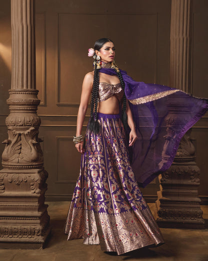 PURPLE LEHENGA