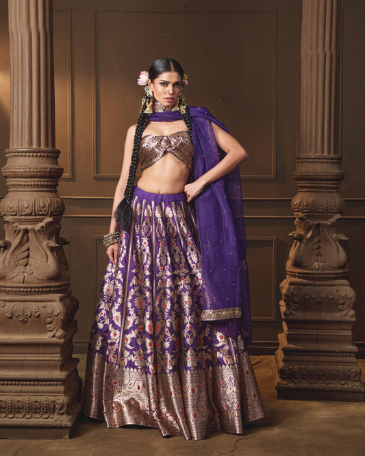PURPLE LEHENGA