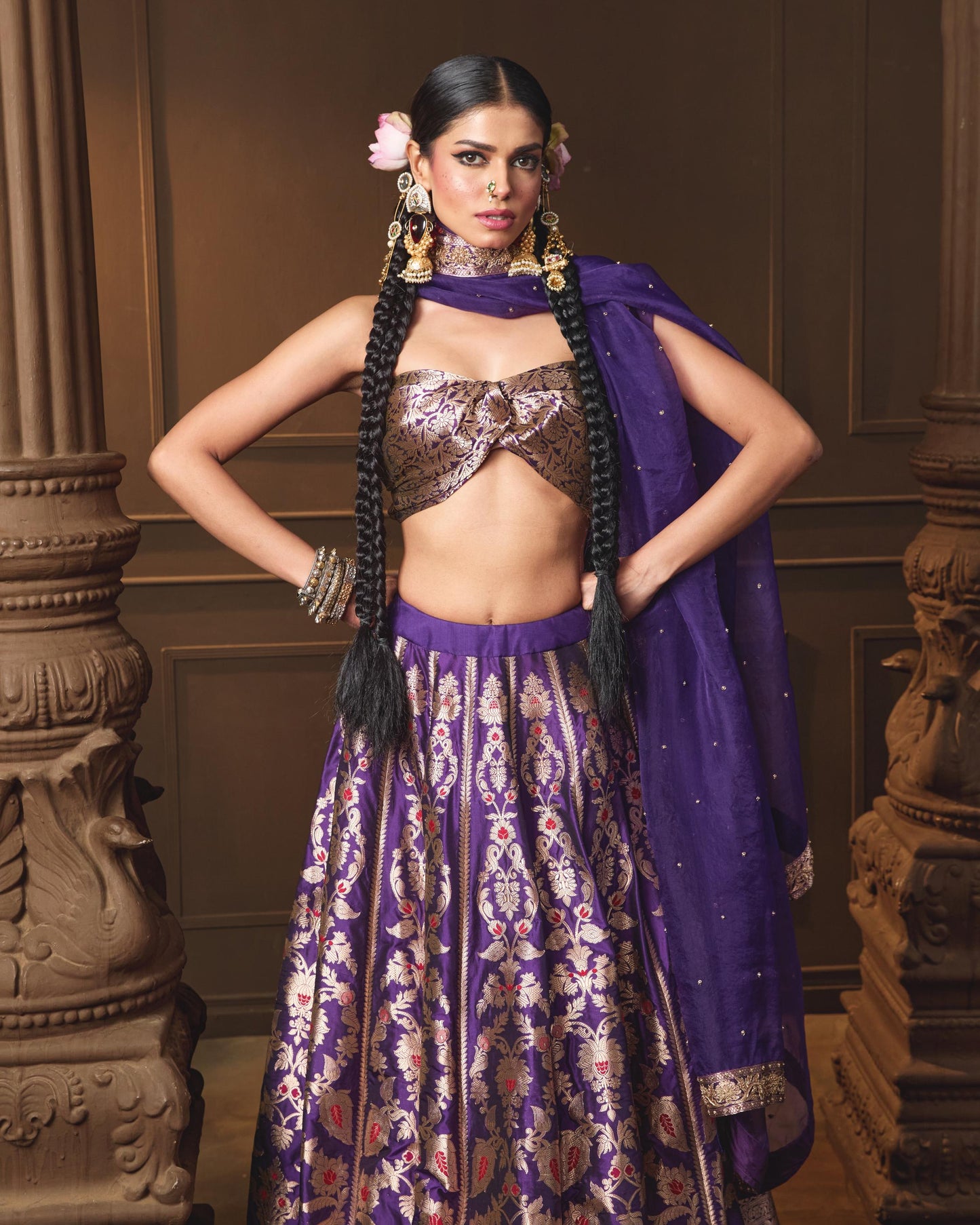 PURPLE LEHENGA