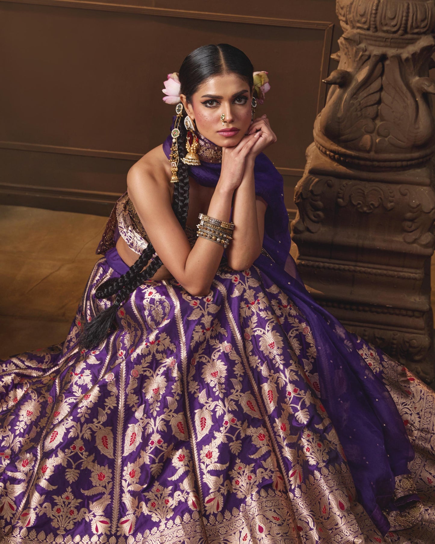 PURPLE LEHENGA