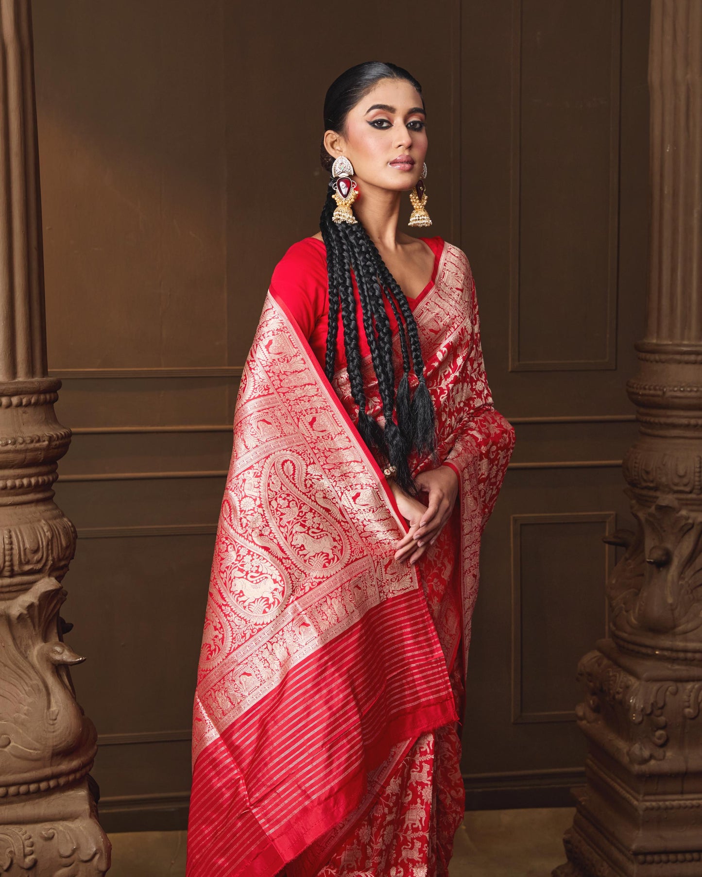 RED SAREE
