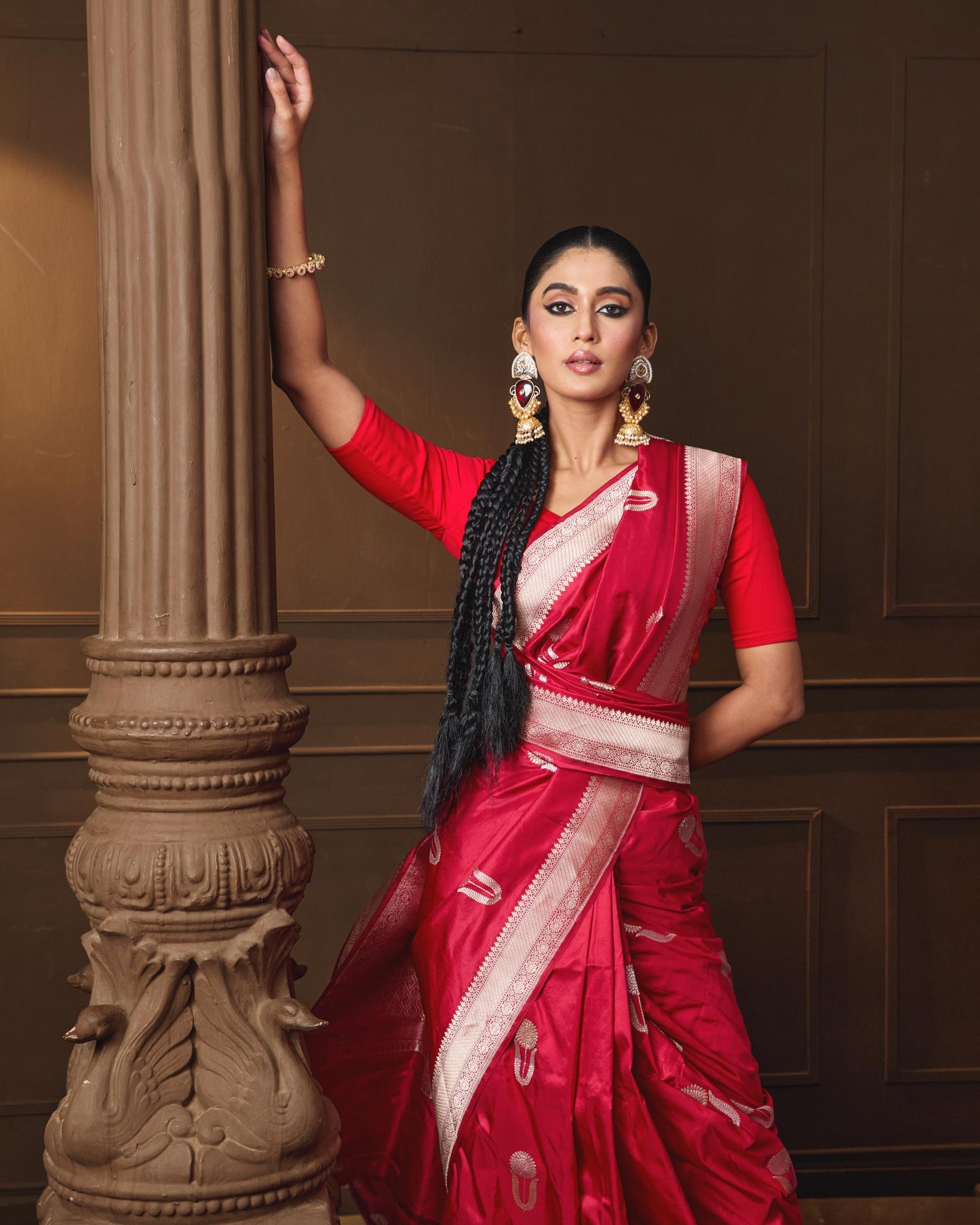 RED SAREE