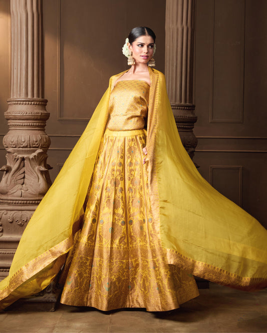 YELLOW LEHENGA
