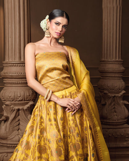 YELLOW LEHENGA