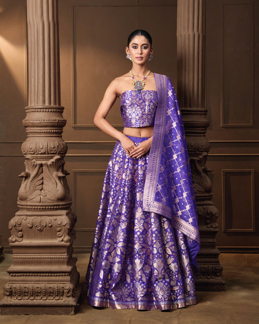 PURPLE LEHENGA