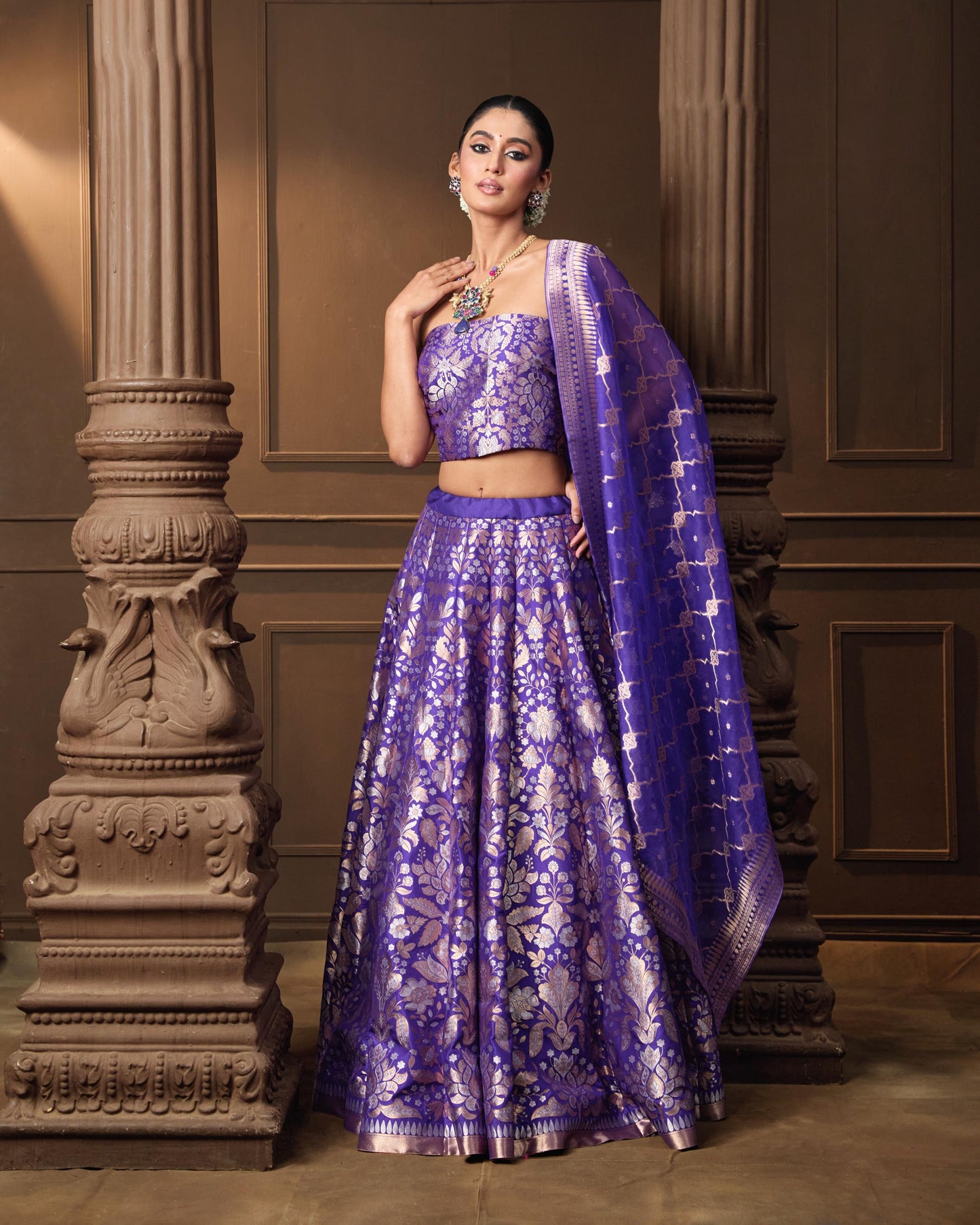 PURPLE LEHENGA