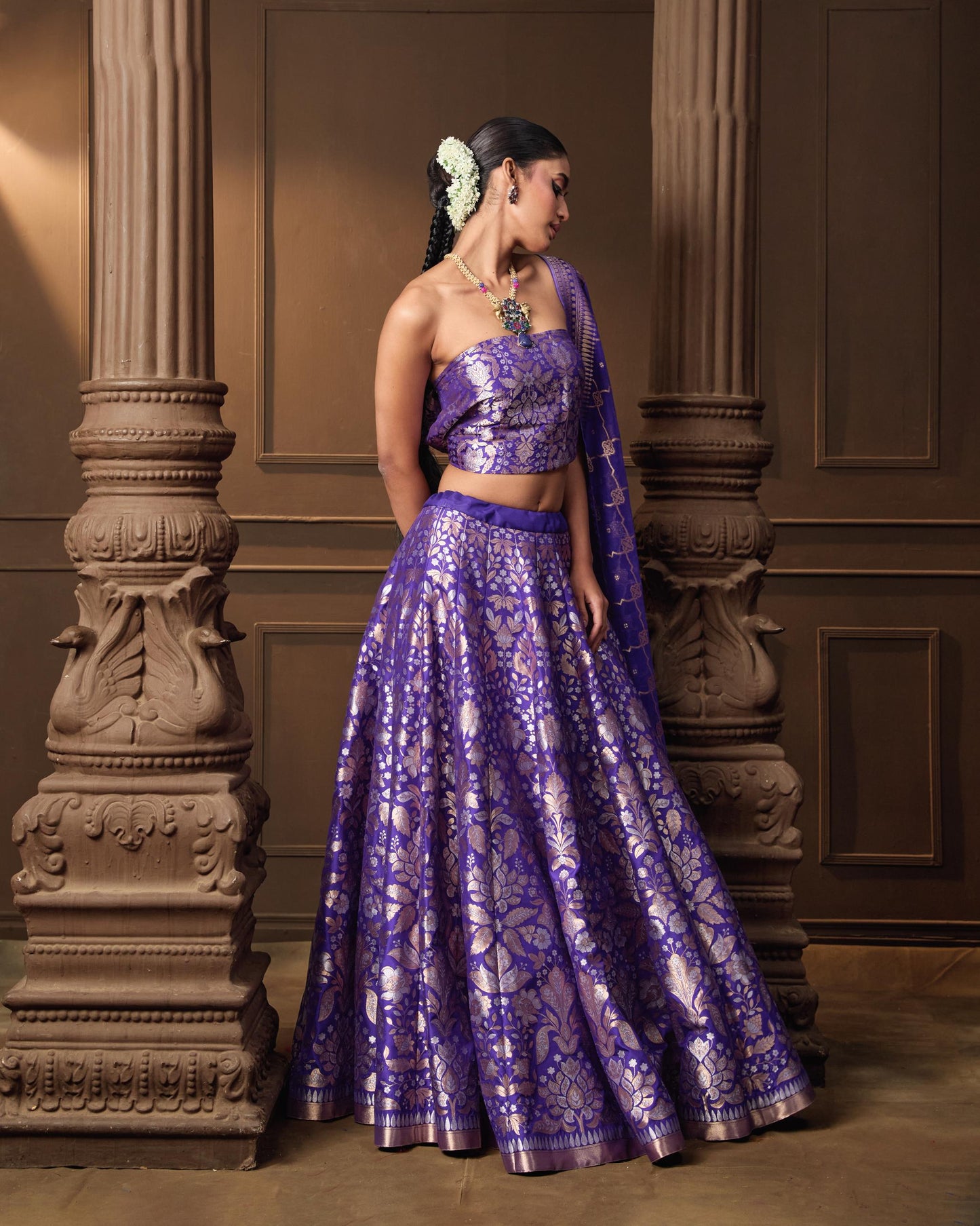 PURPLE LEHENGA
