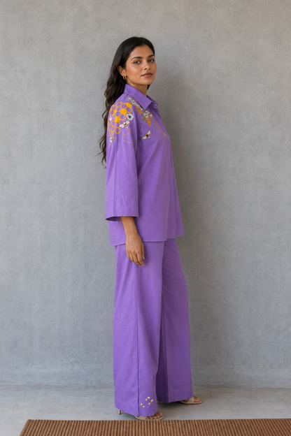 PURPLE BEE CO-ORD SET