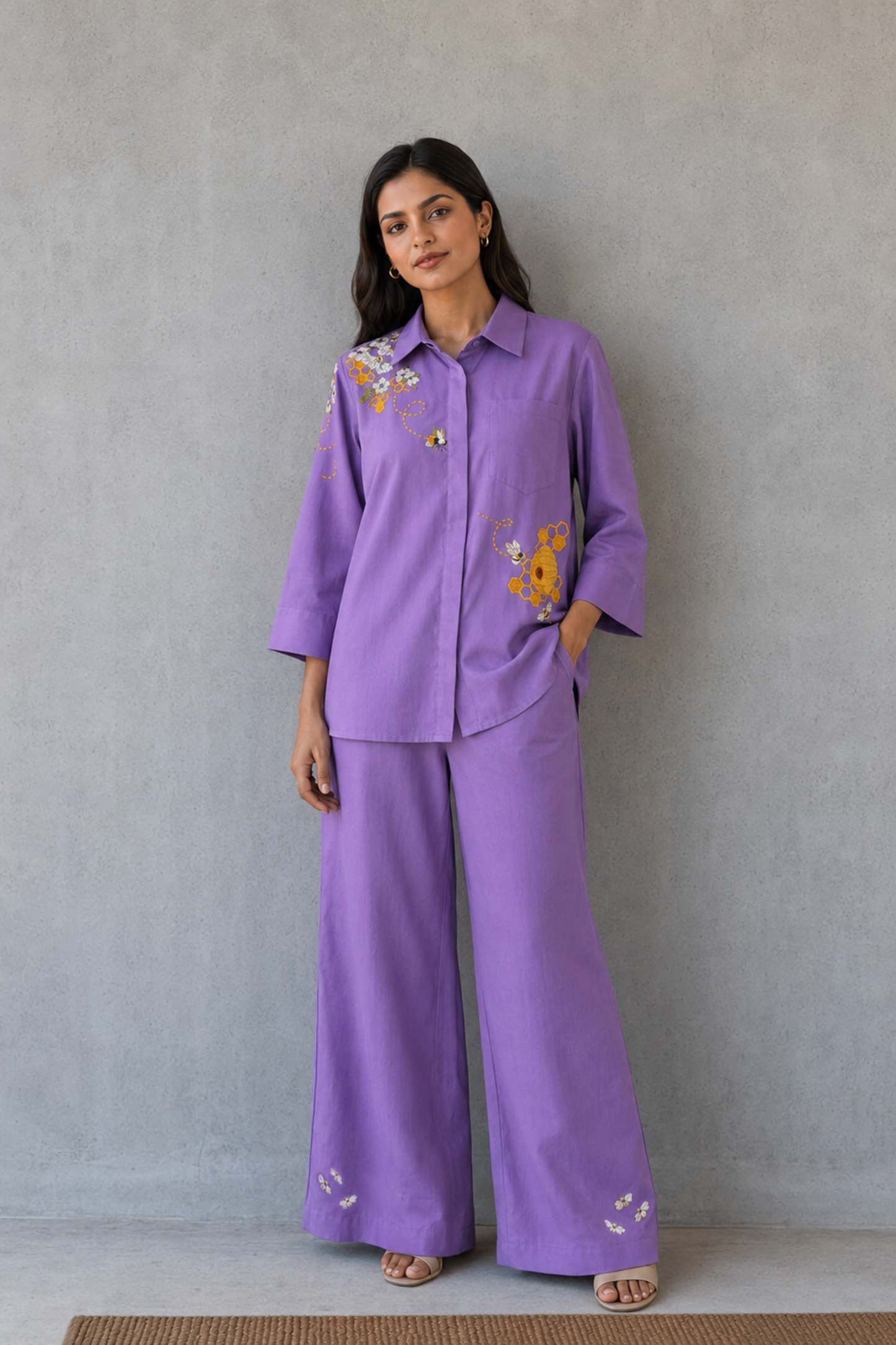 PURPLE BEE CO-ORD SET