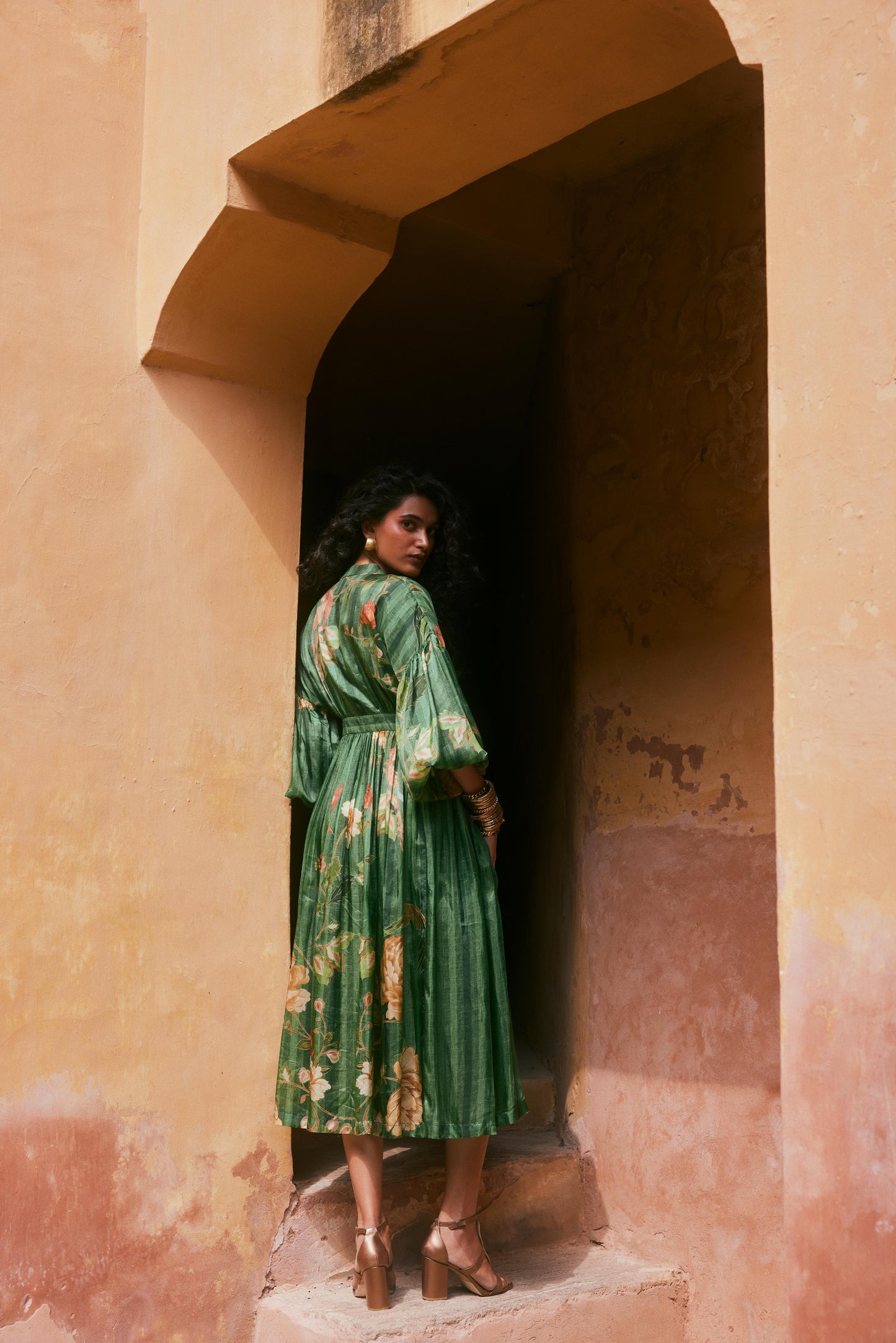 GREEN MAXI DRESS