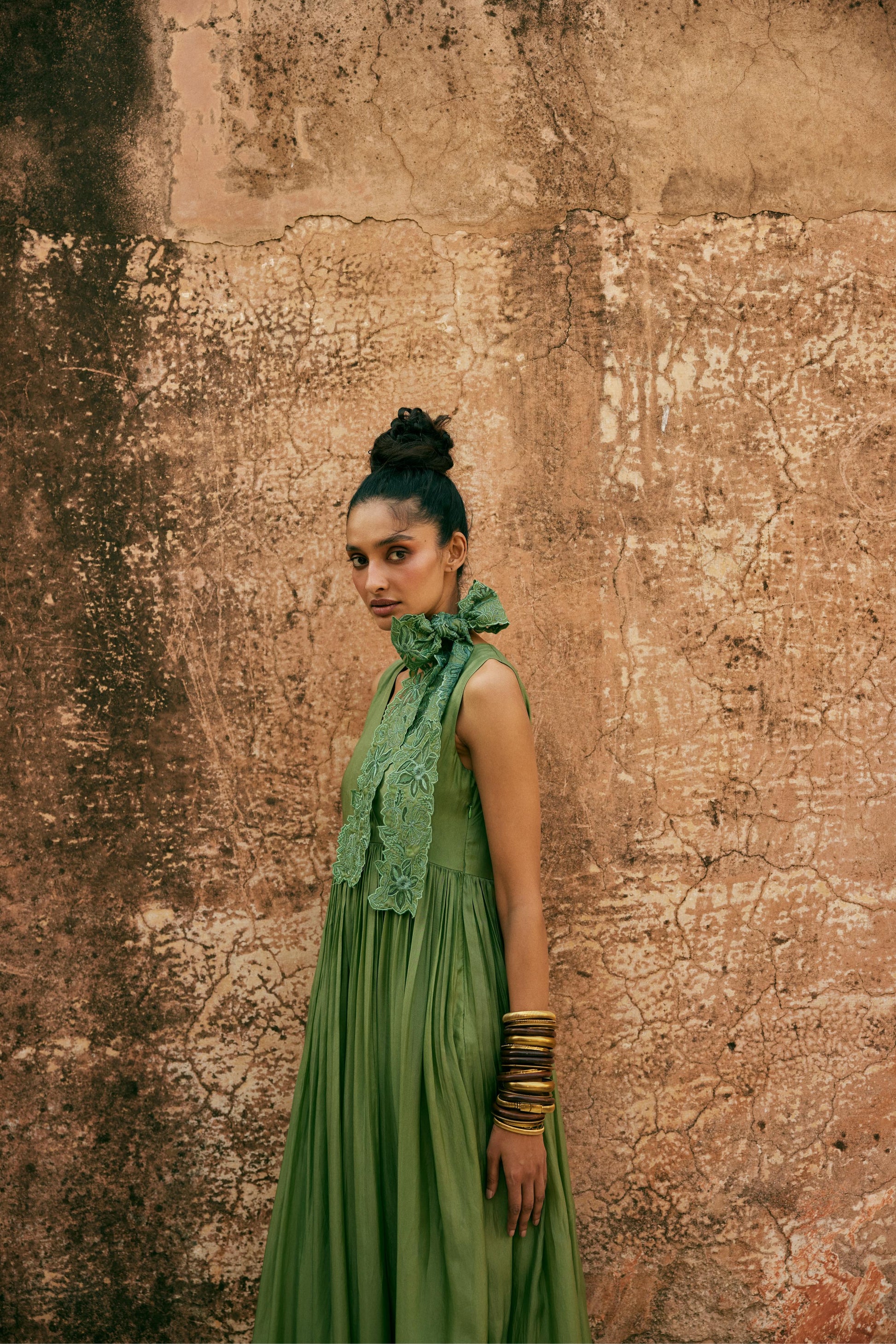SAGE GREEN MAXI DRESS White Maison de Couture SAGE GREEN MAXI DRESS White Maison de Couture