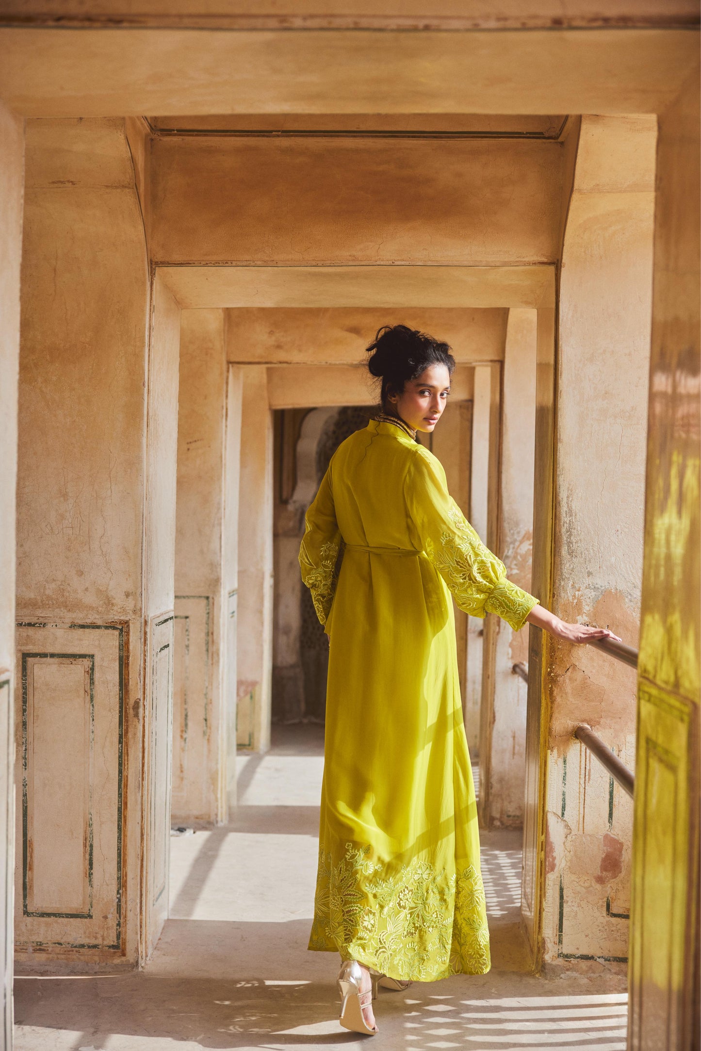 LIME YELLOW MAXI DRESS