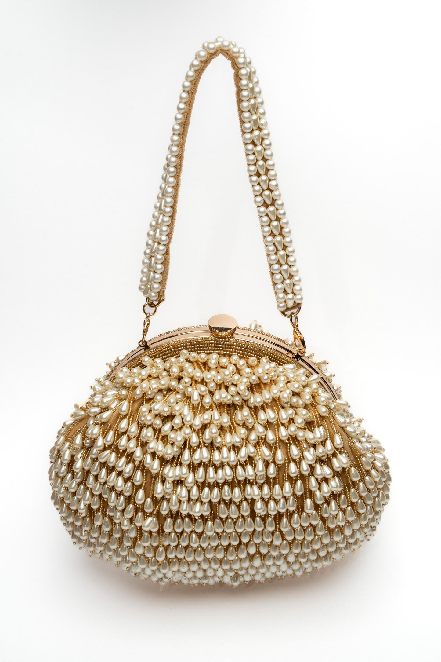 PEARL TREASURE CLUTCH GOLD