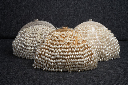 PEARL TREASURE CLUTCH SILVER