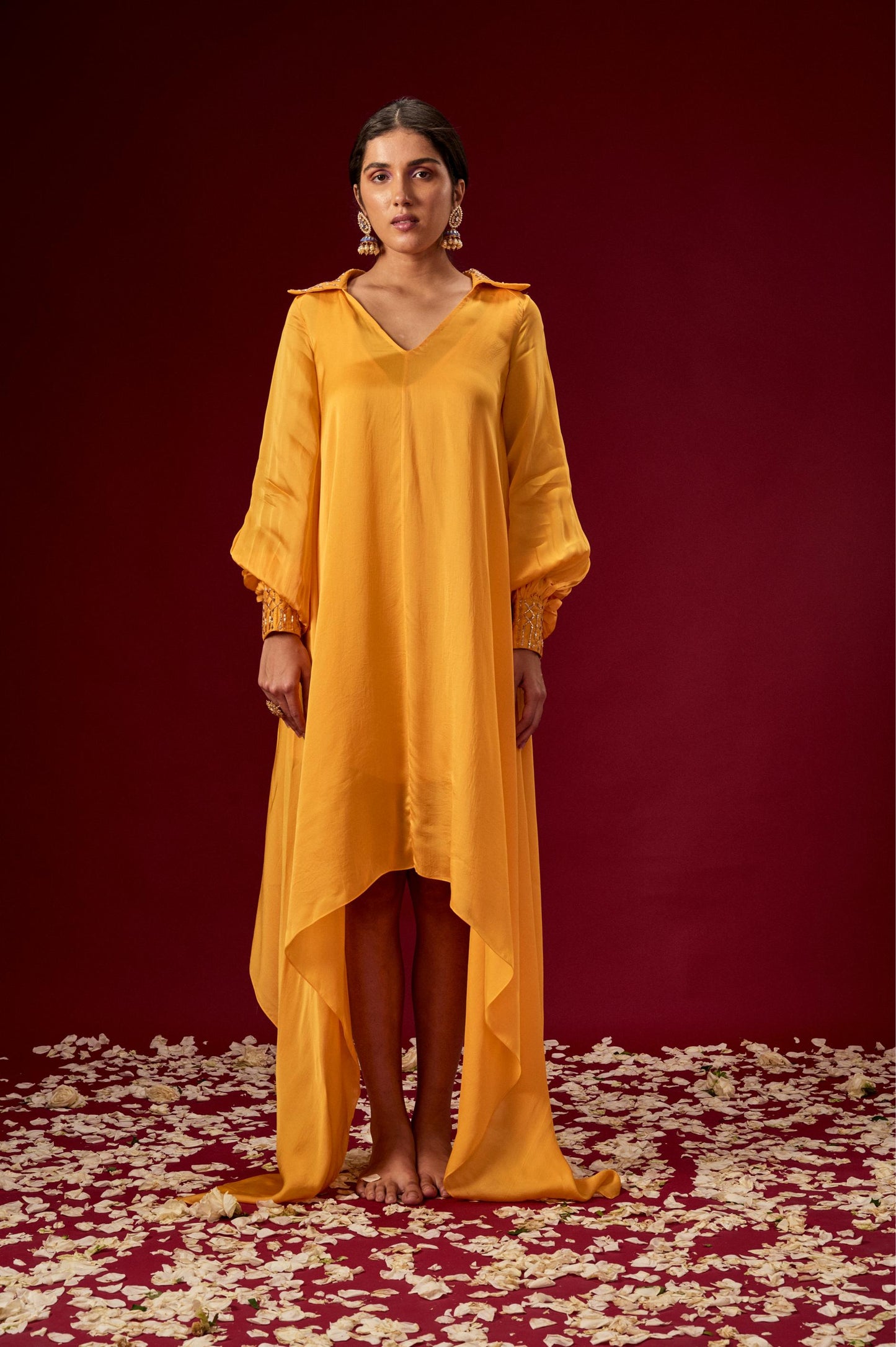 YELLOW OVERSIZED KURTA