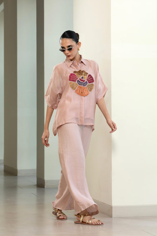 PINK ROUNDPATCH SHIRT ONLY