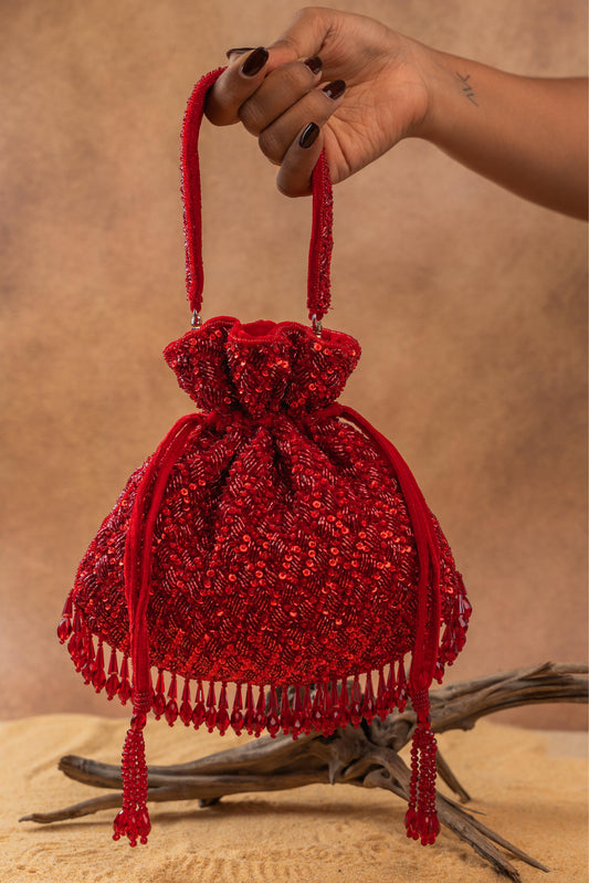 SHIMMER VIEL RED
