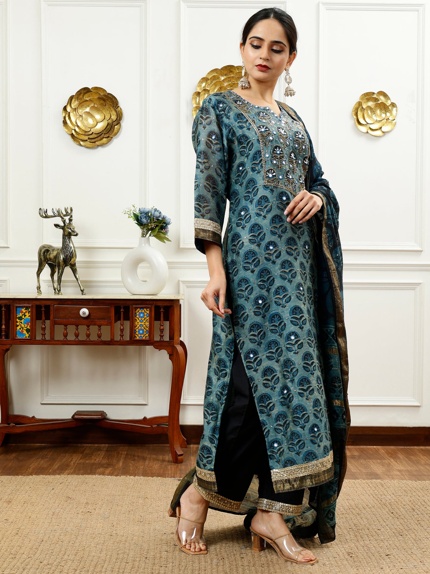 BLUE KURTA SET