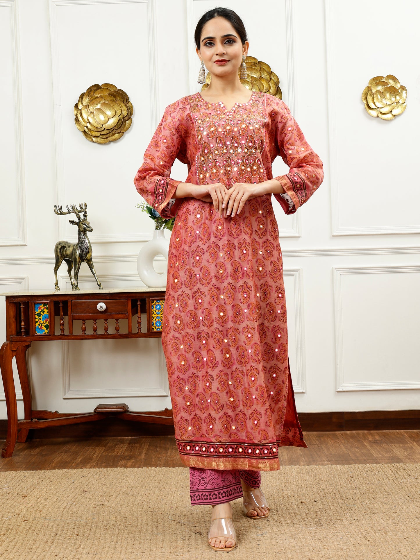 PINK KURTA SET