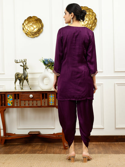 SILK KURTA & DHOTI STYLE PANT