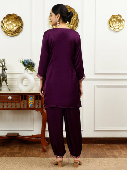 SILK KURTA & HAREM STYLE PANT