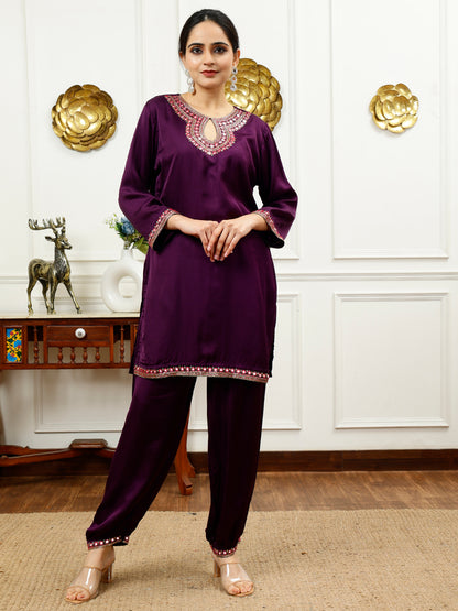 SILK KURTA & HAREM STYLE PANT