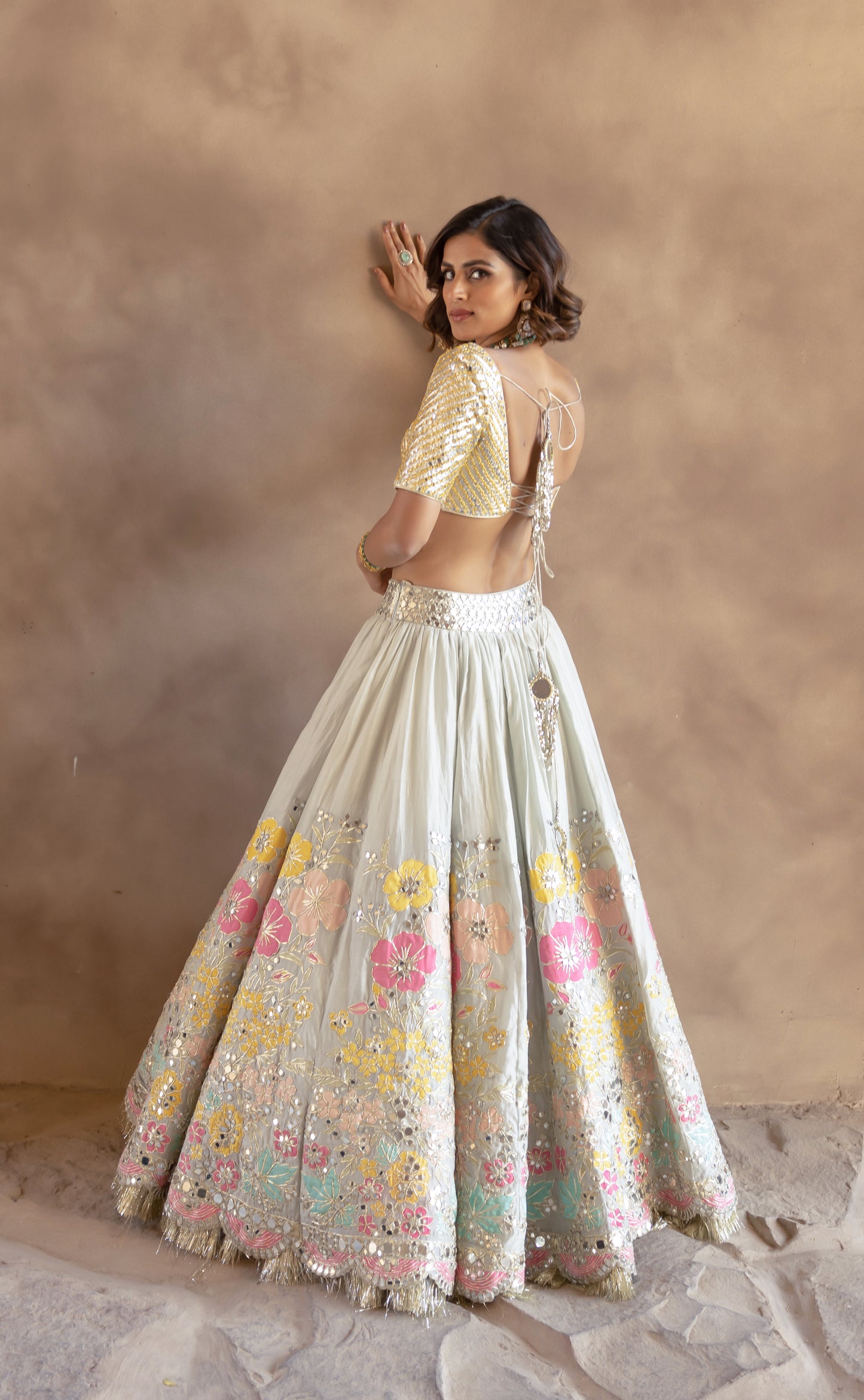 PASTEL PATCH WORK LEHENGA