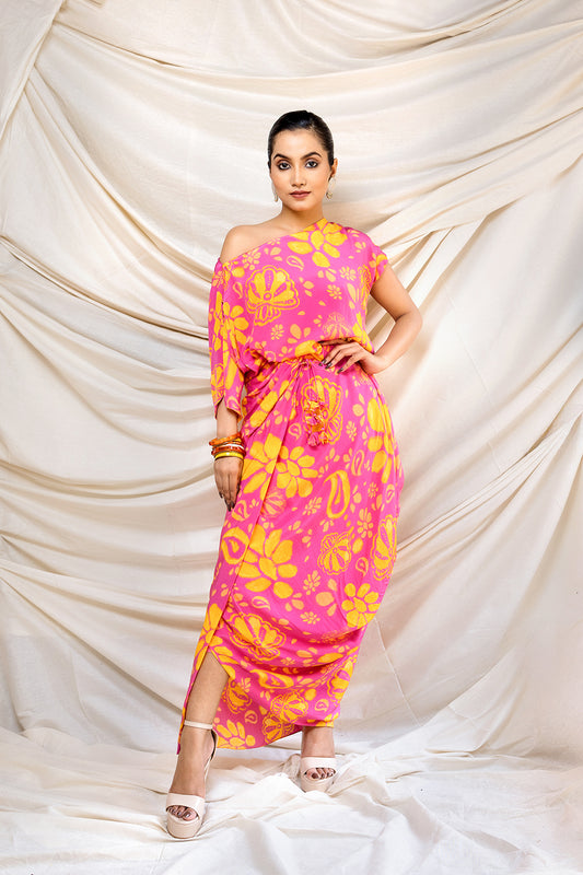 PACHEDI PEELI BUTI DRESS