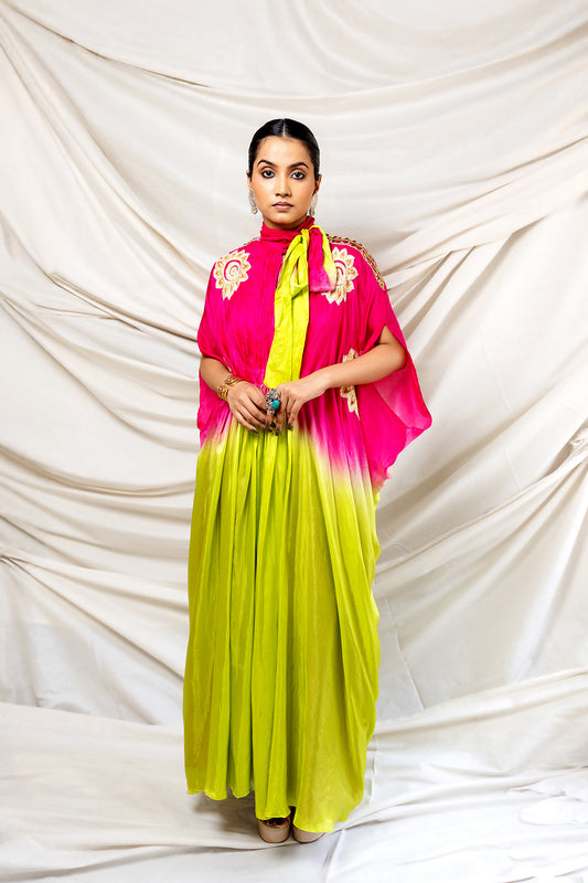 DEVI PHOOL KAFTAN SET