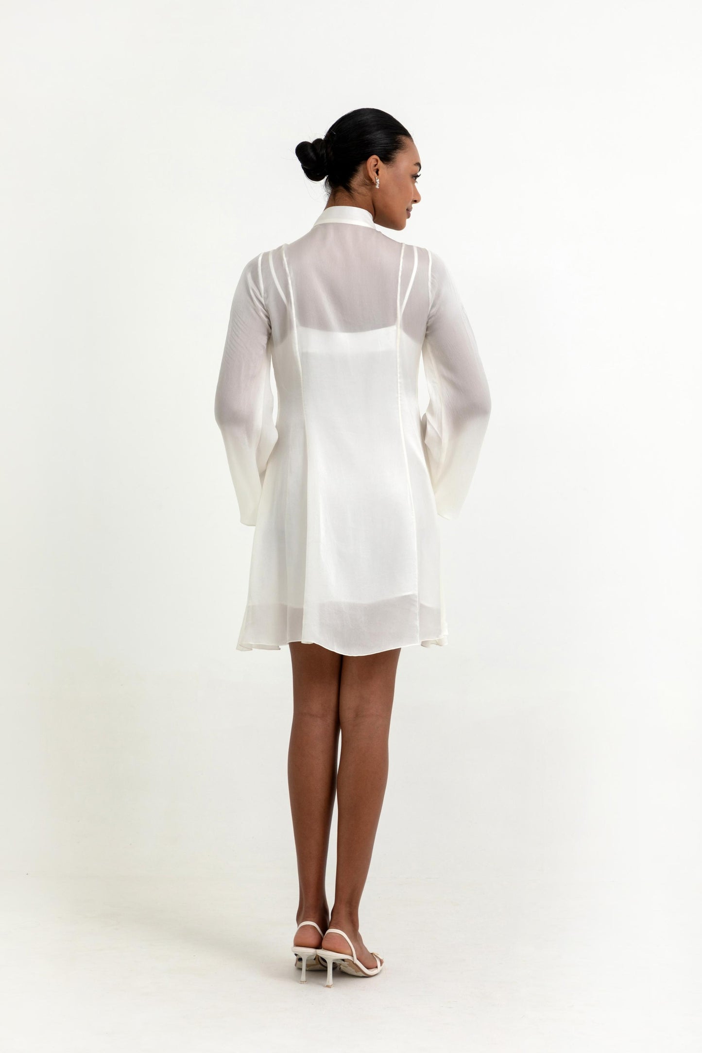 AUBRIELLE DRESS IN MORNING WHITE