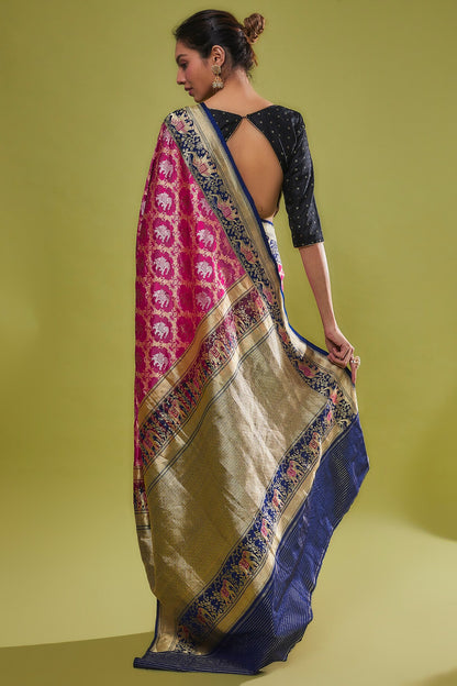 PINK KATAN SILK SAREE