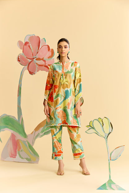 MINT MULTICOLOR KURTA SET