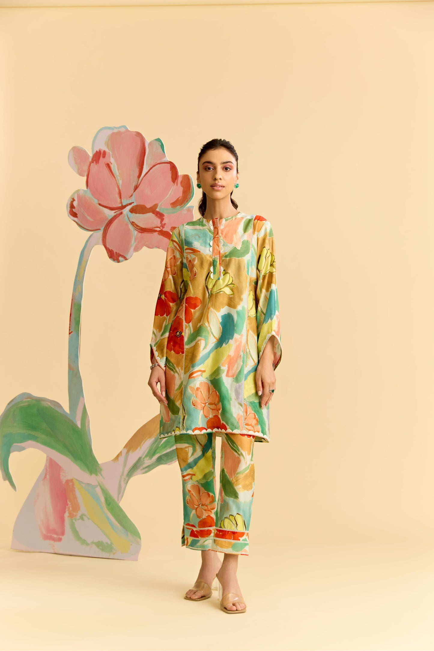 MINT MULTICOLOR KURTA SET