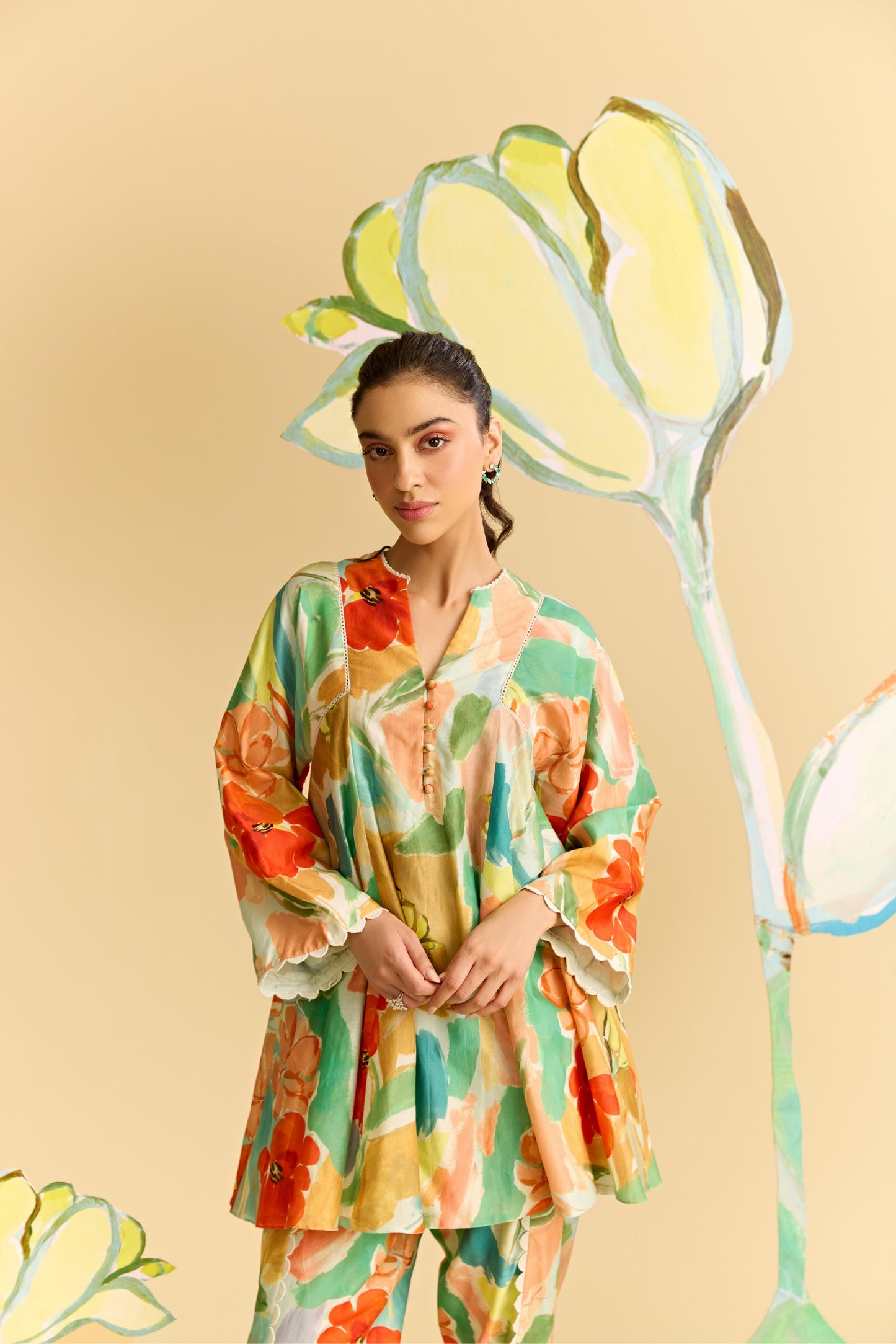 MINT MULTICOLOR KURTA SET